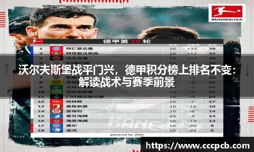 沃尔夫斯堡战平门兴，德甲积分榜上排名不变：解读战术与赛季前景